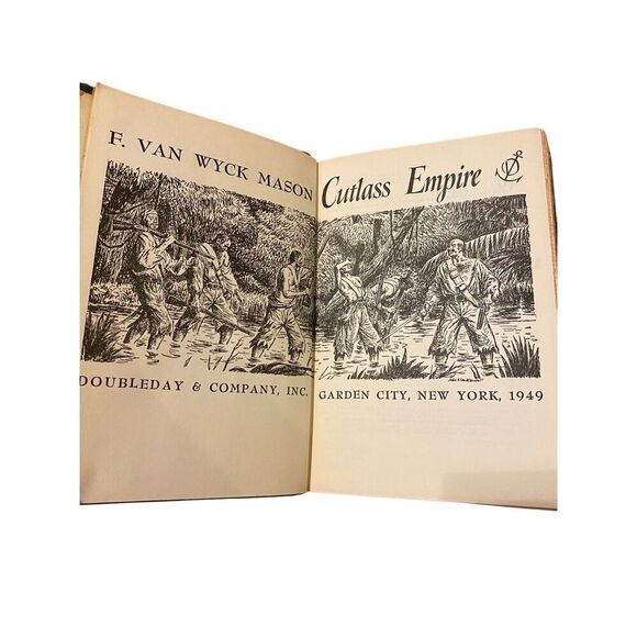 Cutlass Empire by F Van Wyck Mason Hardcover Book 1949 Vintage - Picture 5 of 15